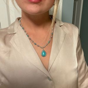 Silver and Turquoise Necklace
